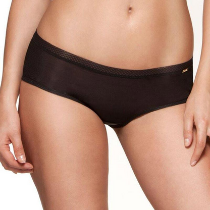 Gossard Glossies Black Sheer Shorts Panty