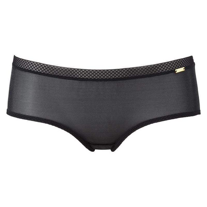 Gossard Glossies Black Sheer Shorts Panty