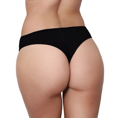 Axami Shimmer Black Brazilian Panty