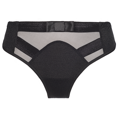 Axami Shimmer Black Brazilian Panty