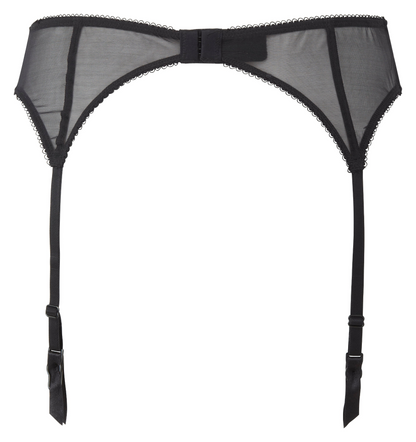 Gossard Superboost Lace Black Sheer Lace Garter Belt