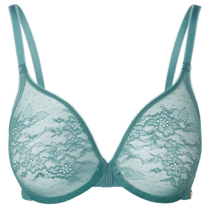 Gossard Glossies Lace Jade Sheer Mesh Molded Bra