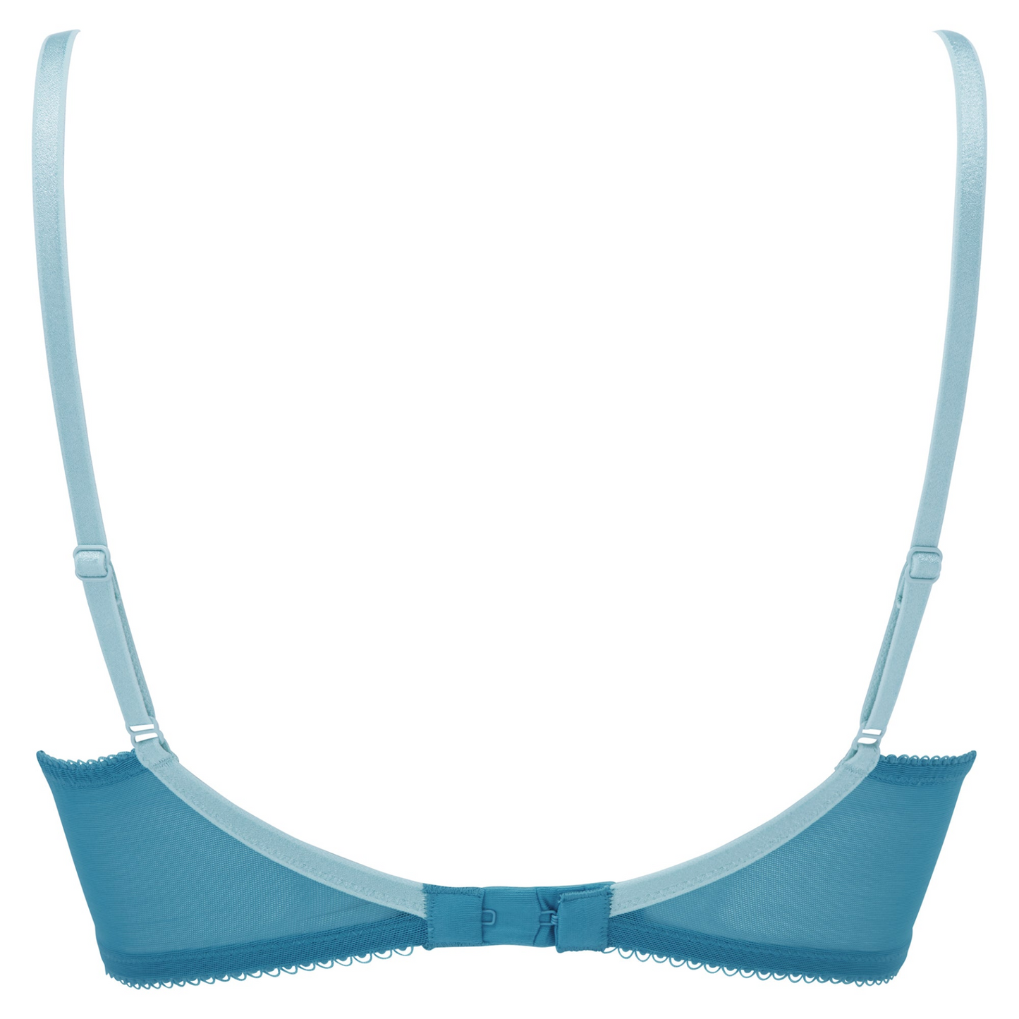 Gossard Superboost Ocean Blue Lace Sheer Plunge Bra