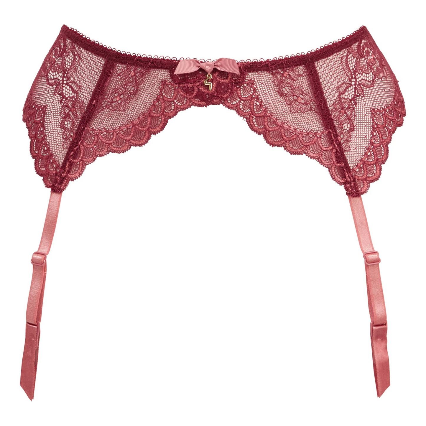 Gossard Superboost Lace Cranberry/Raspberry Sorbet Garter Belt