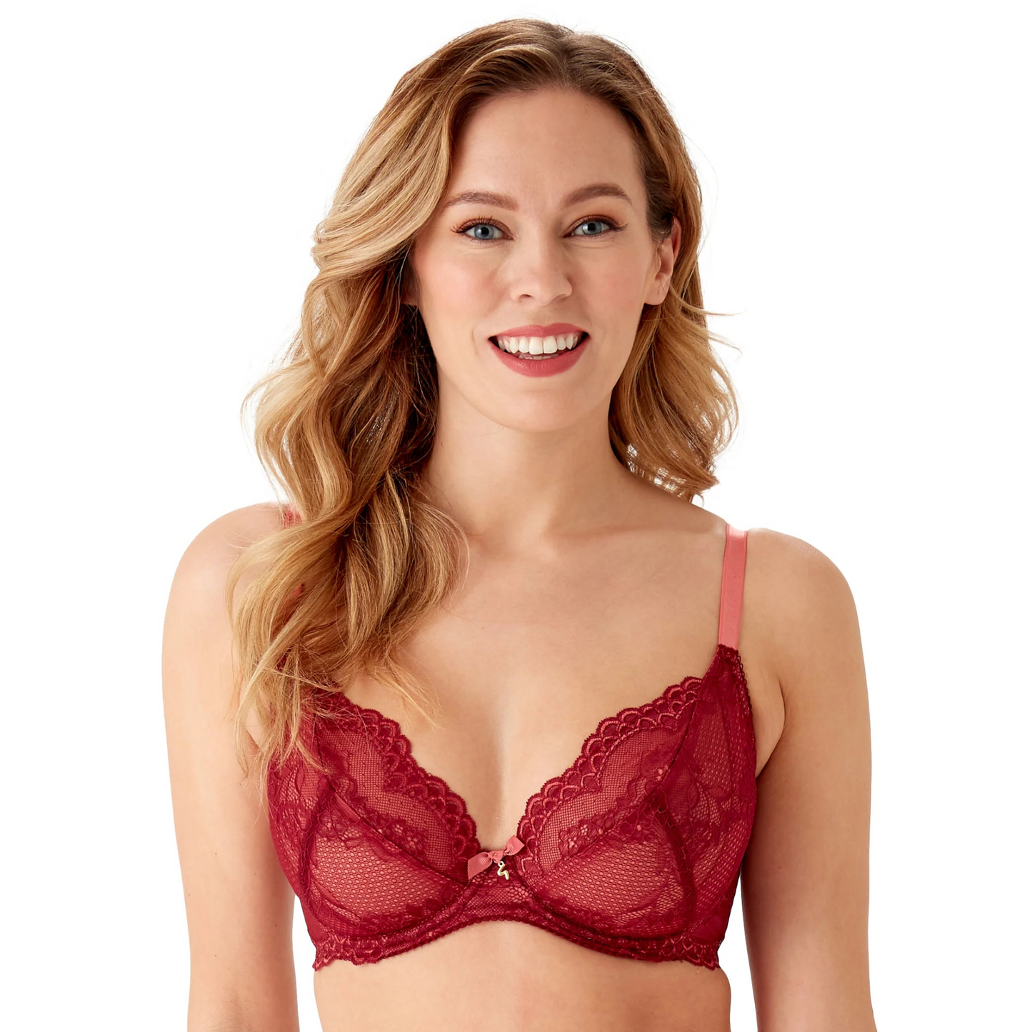 Gossard Superboost Lace Plunge Bra Cranberry/Raspberry Sorbet