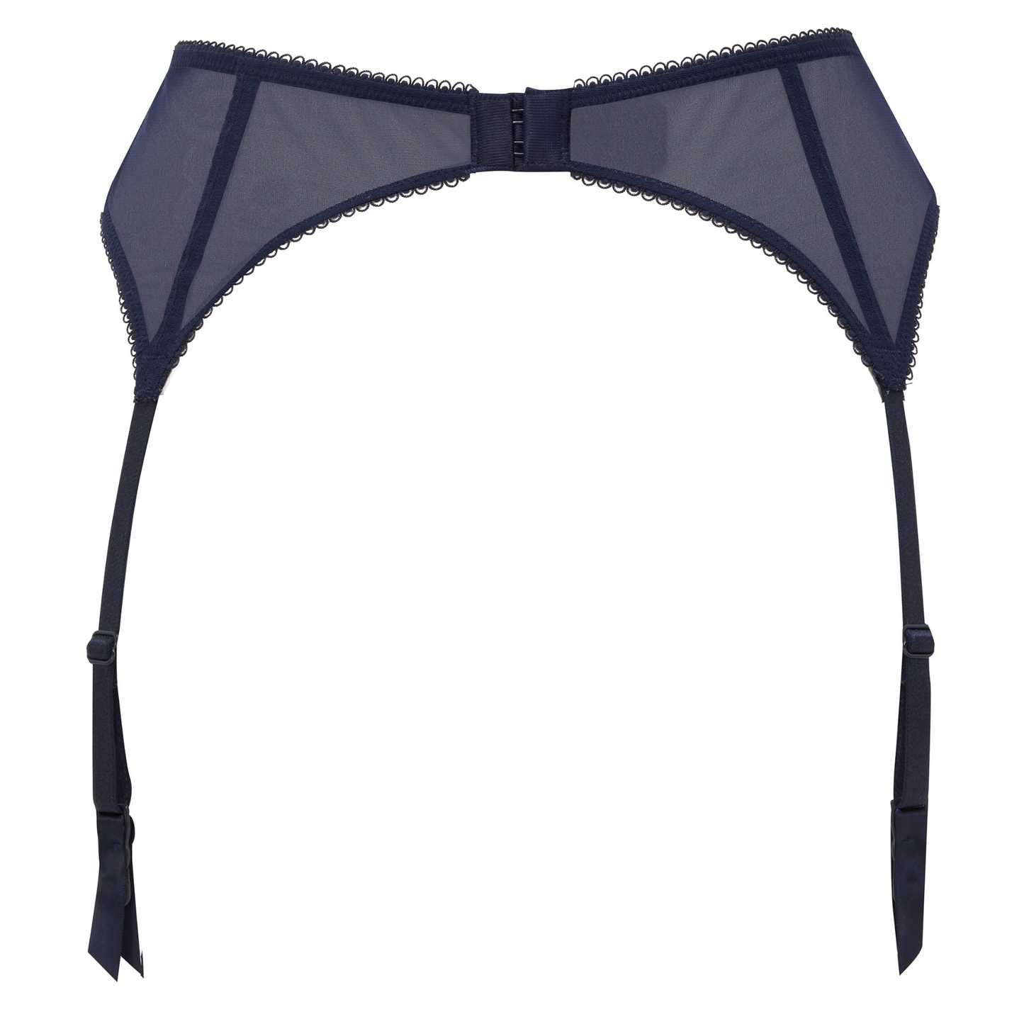 Gossard Superboost Midnight Blue Gold Lace Garter Belt