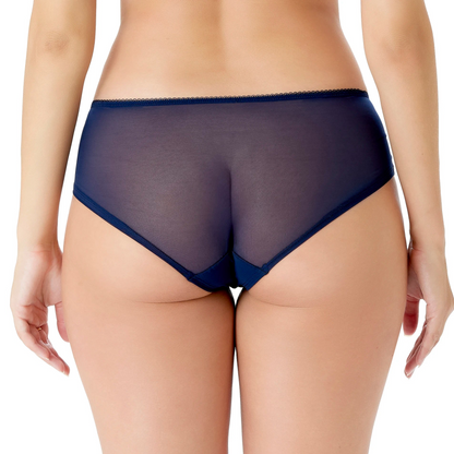 Gossard Superboost Lace Short Panty Midnight Blue Gold