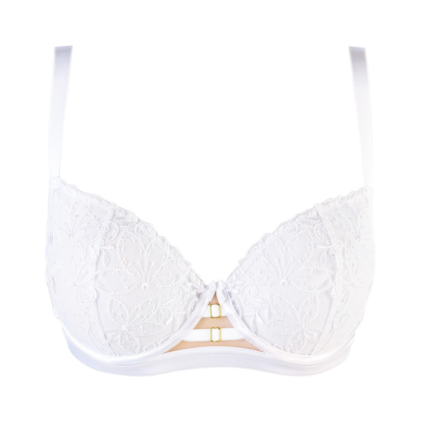 Axami White Angel Ultra Sheer Balconette Bra