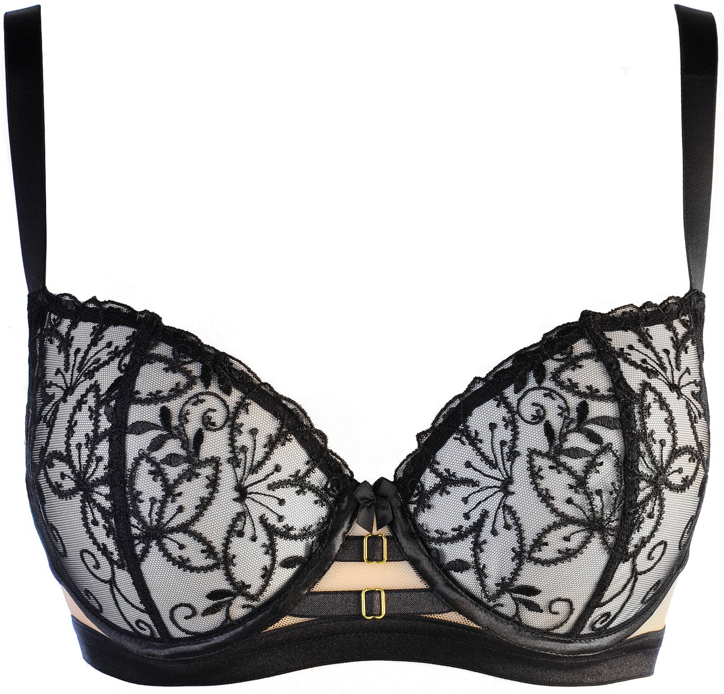 Axami Black Angel Ultra Sheer Balconette Bra