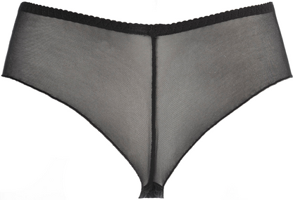 Axami Black Angel Ultra Sheer Brazilian Thong Panty