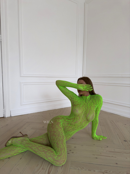 Wiln LIBIDO - Neon Green Bodysuit