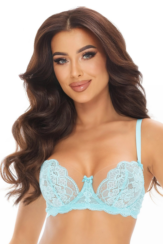 Axami Allure Floral Lace Balconette Bra