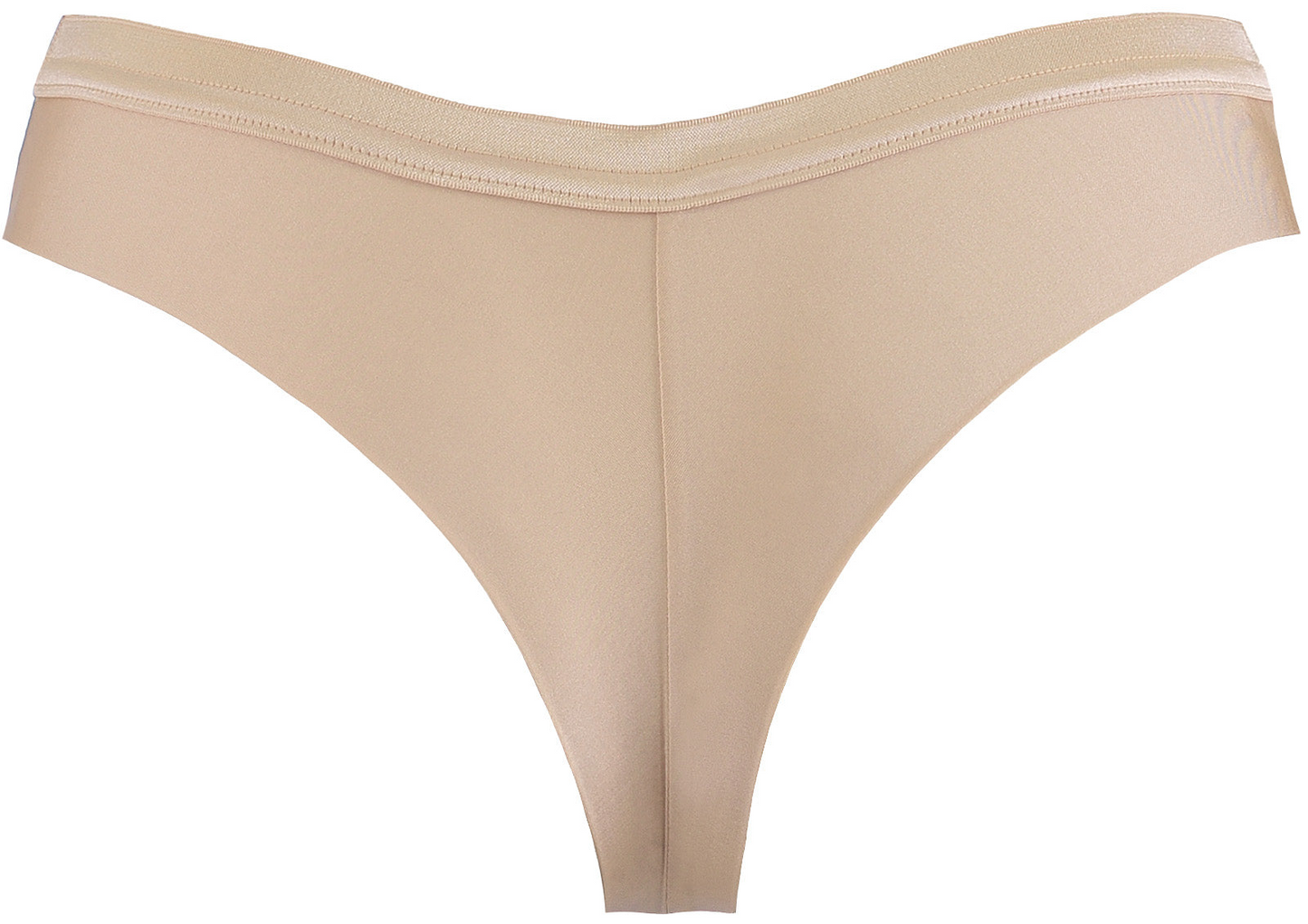 Axami Stripe Nude Soft Brazilian Thong Panty