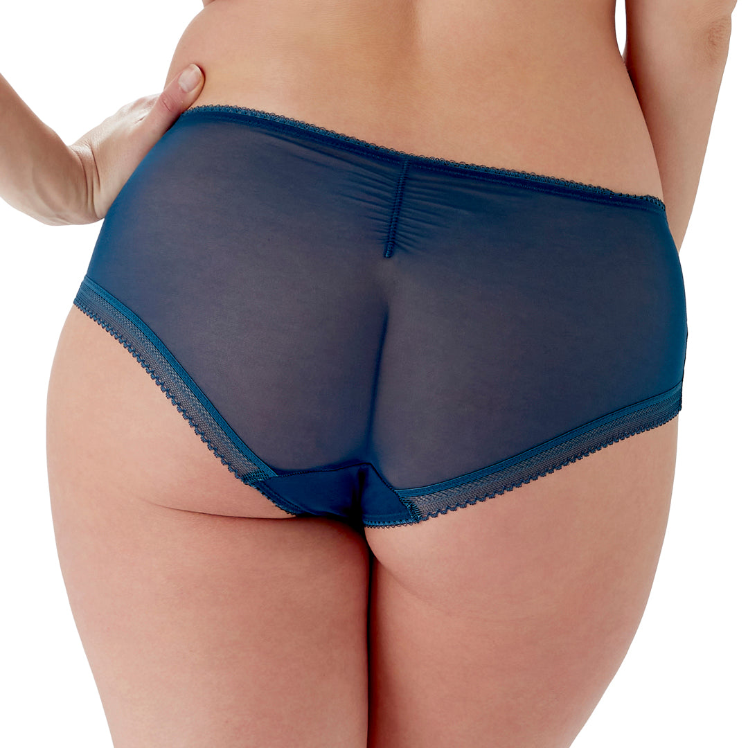 Gossard Swirl Sheer Short Panty Dark Teal