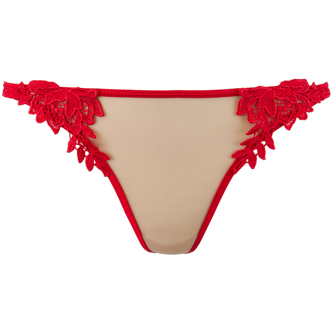 Axami Naughty in Nude Red Sexy String Thong