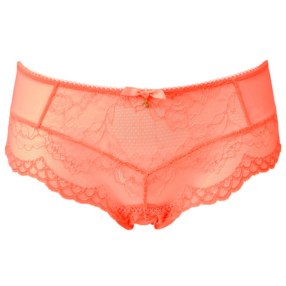 Gossard Superboost Neon Coral Sheer Shorts Panty