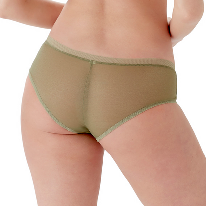 Gossard Glossies Sage Sheer See Through Shorts Panty