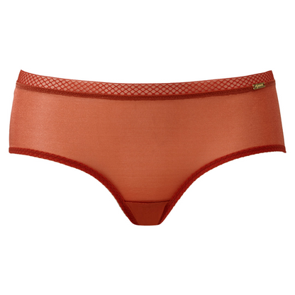 Gossard Glossies Cayenne Sheer See Through Shorts Panty