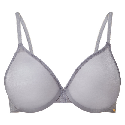 Gossard Glossies Silver Sexy Sheer Molded Bra