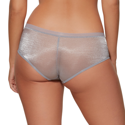 Gossard Glossies Silver Sheer Shorts Panty