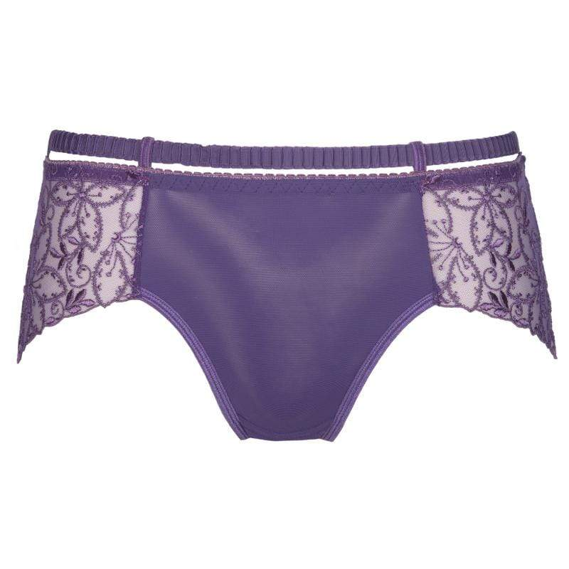 Axami Miami Vibe Purple Sheer Lace Boyshort Panty