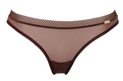 Gossard Glossies Thong Panty Rich Brown