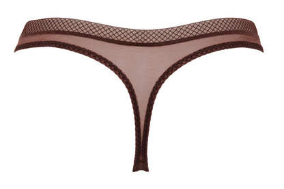 Gossard Glossies Thong Panty Rich Brown