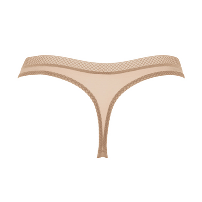 Gossard Glossies Nude Sheer Thong Panty