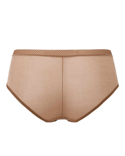 Gossard Glossies Bronze Sheer See Through Shorts Panty