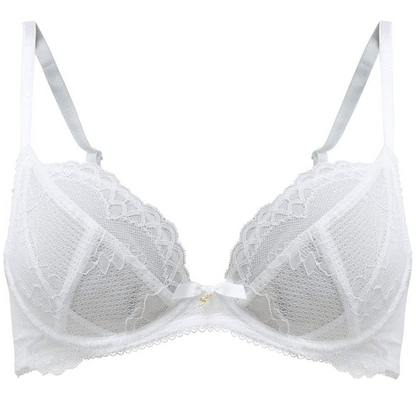 Gossard Superboost Lace White Sheer Plunge Bra